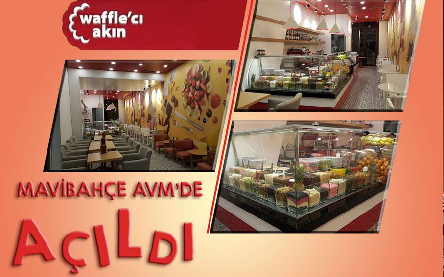 Waffle&#039;cı Akın Mavibahçe AVM&#039;de açıldı