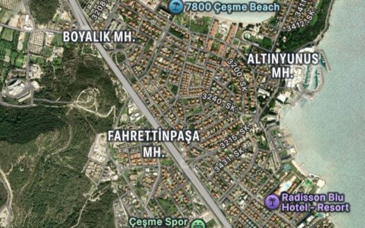 İzmir–Çeşme Asfaltına Cepheli  776 m² Arsa Satışta!