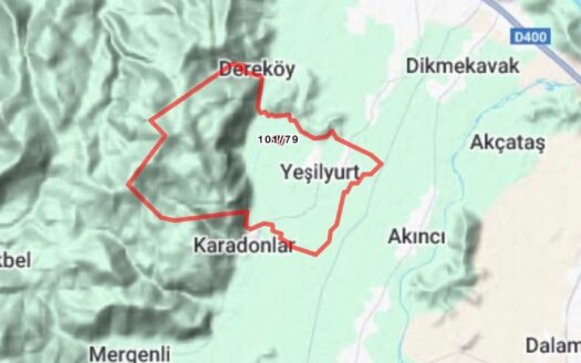 MUĞLA ORTACA YEŞİLYURTTA 17.982,96 m² TEK TAPU TARLA